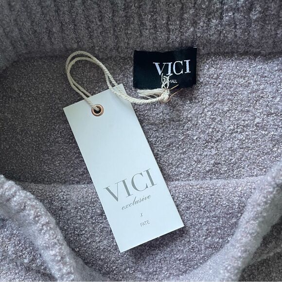 VICI exclusive x fate lavender knit wool blend mini skirt, size small , new - Picture 3 of 7